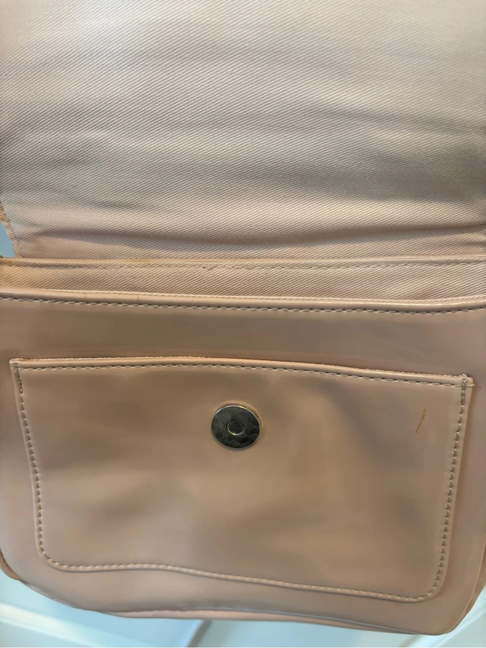 Pretty in Pink Patent Crossbody Purse by Poppie Jones